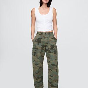 Mid Rise Twill Cargo Pant - The Gap